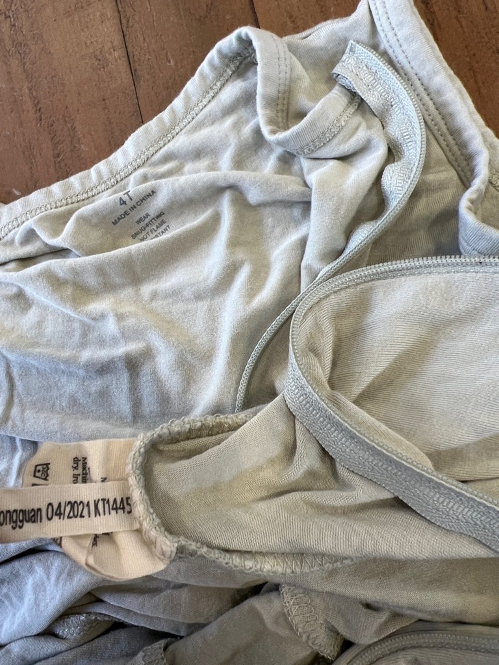 Kyte baby light green sleeveless romper zip front 4T - Picture 6 of 7